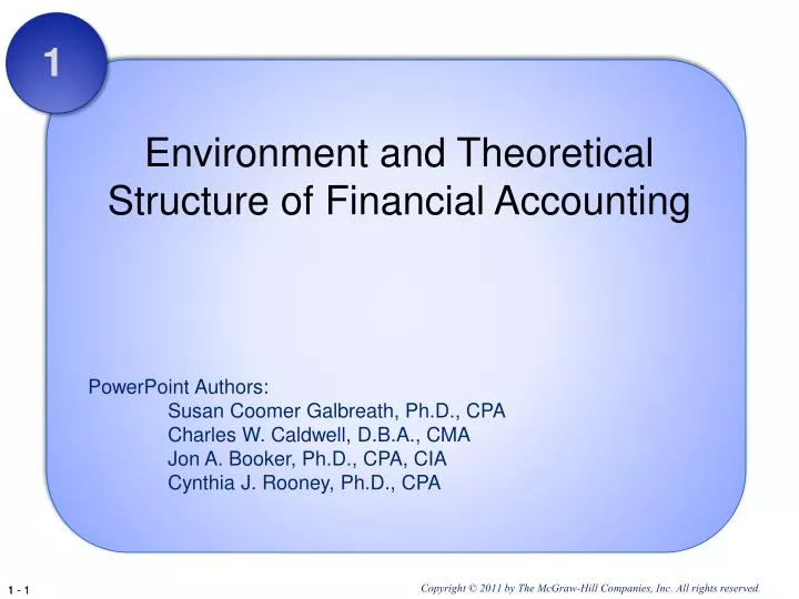 environment and theoretical structure of financial accounting