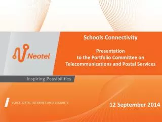 Schools Connectivity Presentation