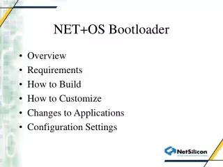 NET+OS Bootloader