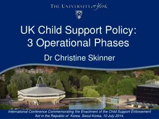 UK Child Support Policy: 3 Operational Phases