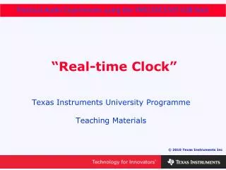 “Real-time Clock”