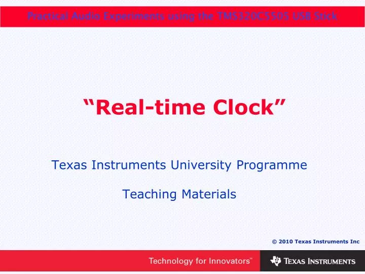 real time clock