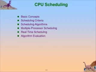 cpu scheduling