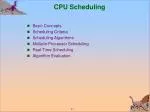 CPU Scheduling - slide 1