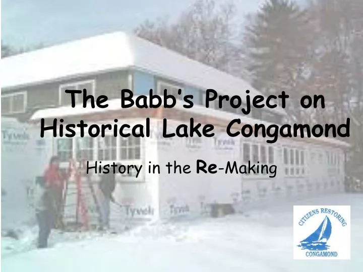 the babb s project on historical lake congamond