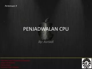 PPT - Penjadwalan CPU PowerPoint Presentation, Free Download - ID:3372579