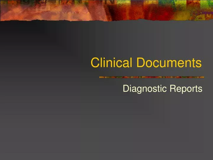 clinical documents