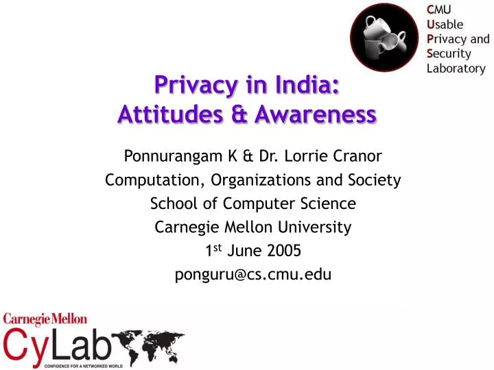 privacy in india attitudes awareness