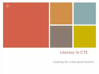 Literacy in CTE