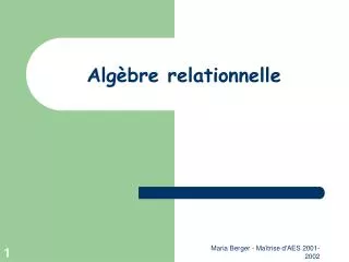 alg bre relationnelle