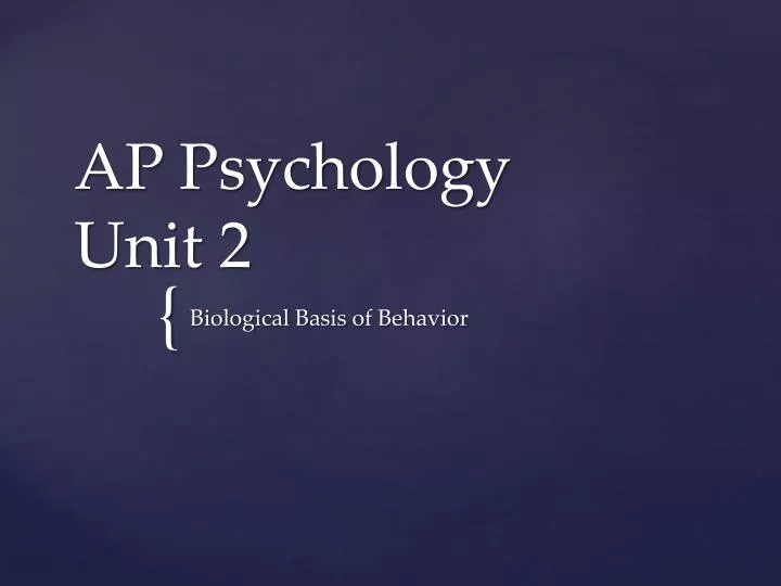 ap psychology unit 2