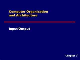computer organization and architecture