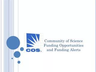 Community of Science Funding Opportunities and Funding Alerts