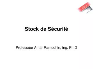stock de s curit