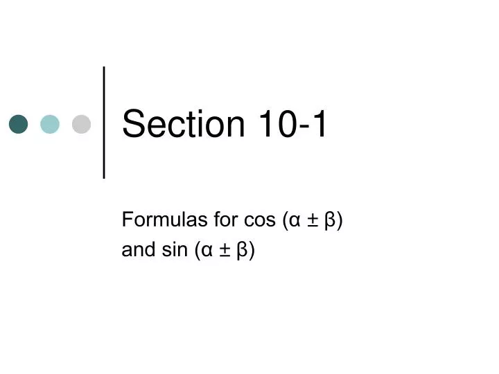 section 10 1