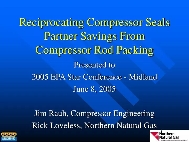 reciprocating compressor seals partner savings from compressor rod packing