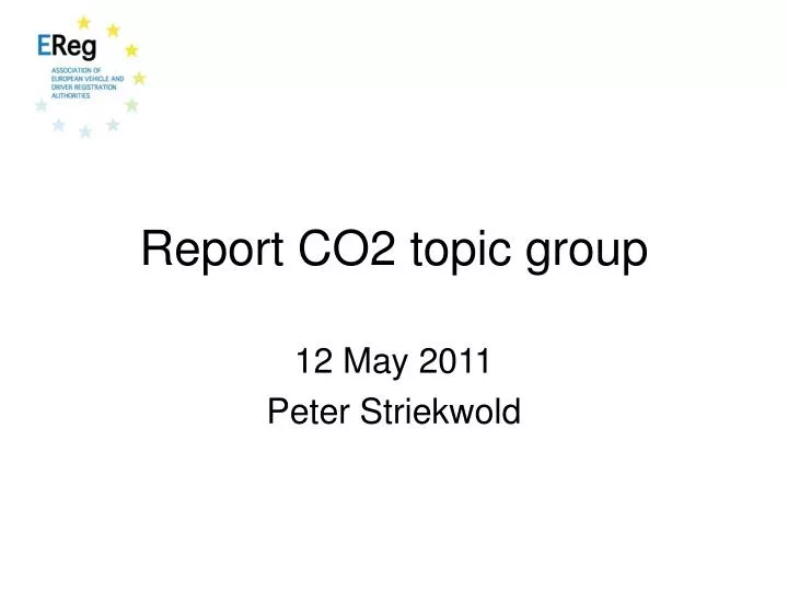 report co2 topic group