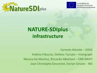 NATURE-SDIplus infrastructure