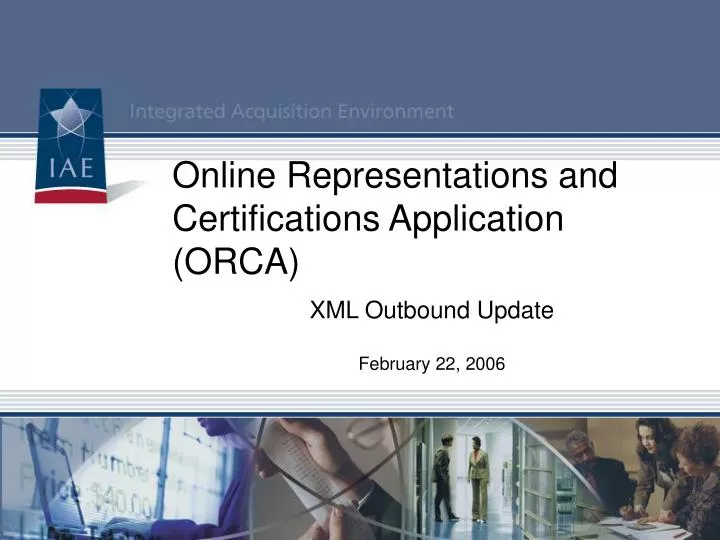 online representations and certifications application orca