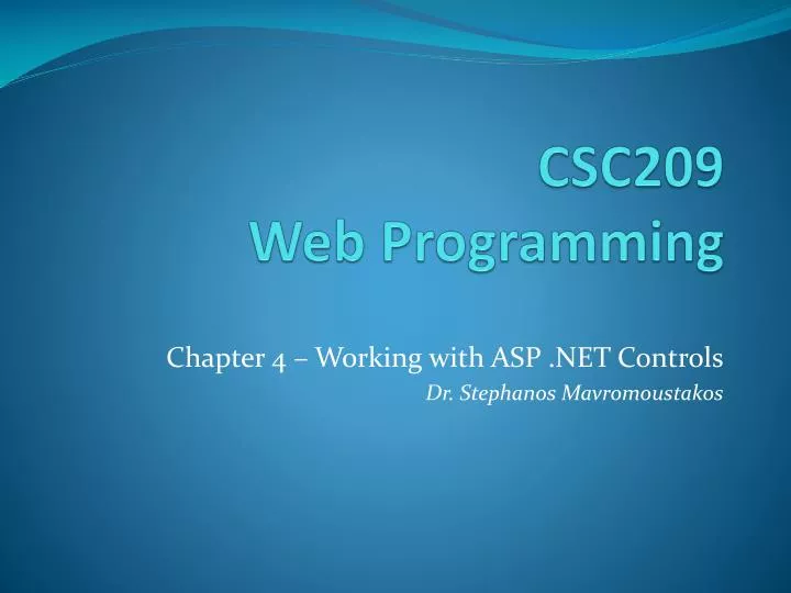csc209 web programming