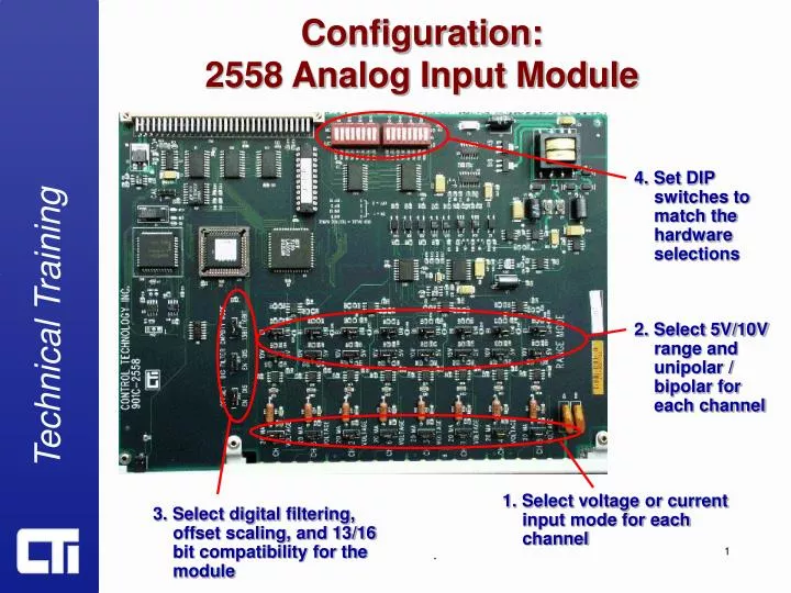 configuration 2558 analog input module