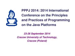 PPPJ 201 4 : 2014 International Conference on the Principles