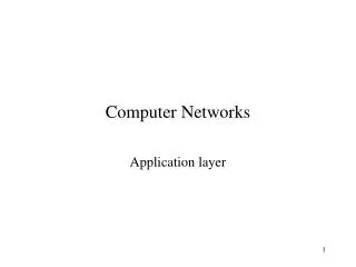 Computer Networks