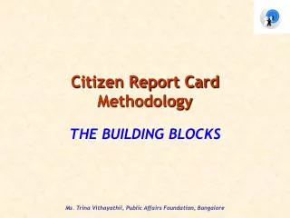 Citizen Report Card Methodology