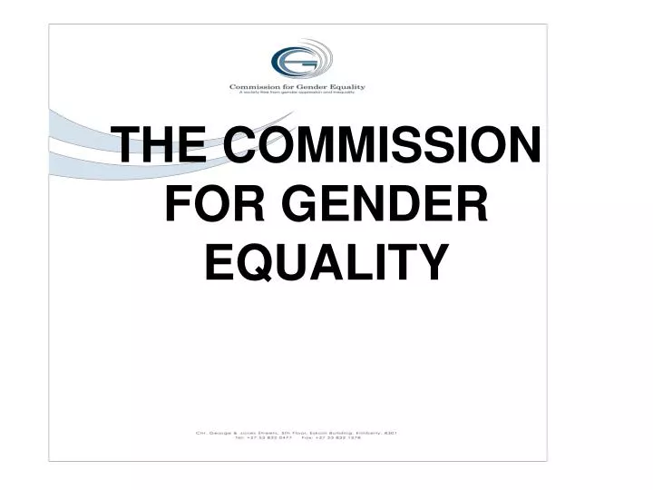 the commission for gender equality