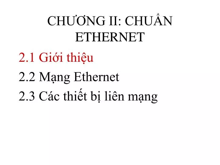 ch ng ii chu n ethernet