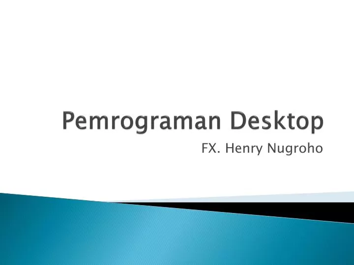 pemrograman desktop