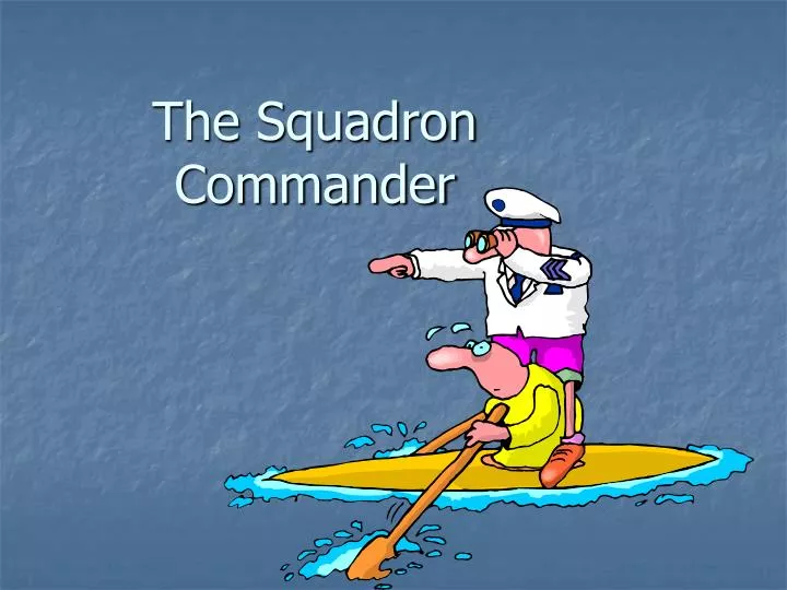 the squadron commander