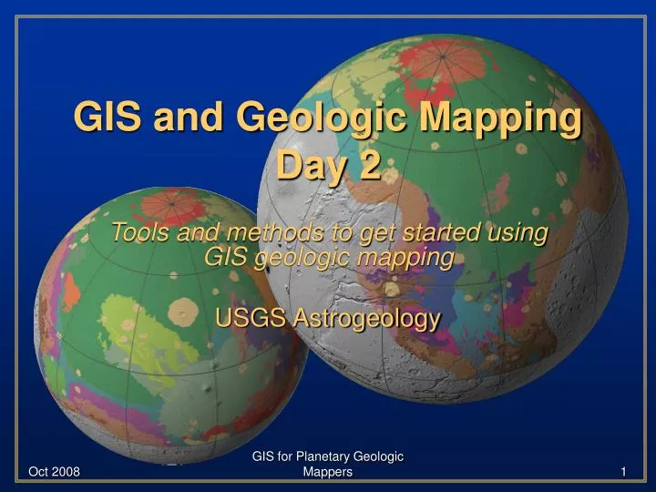 gis and geologic mapping day 2