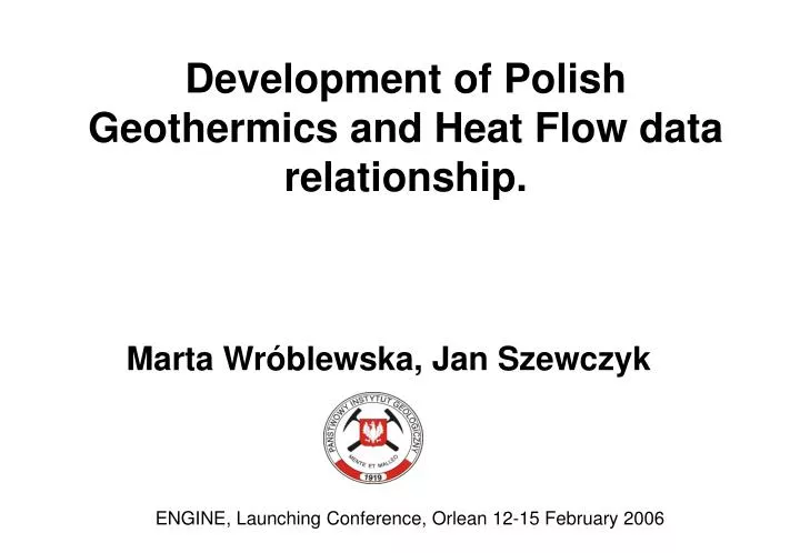 development of polish geothermics and heat flow data relationship