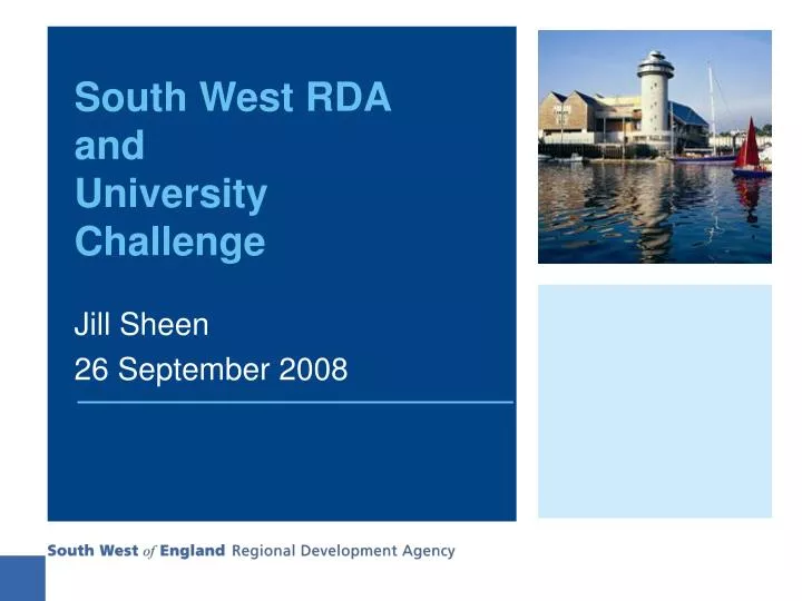 south west rda and university challenge
