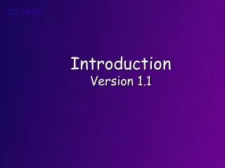 Introduction Version 1.1