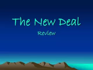 The New Deal Review