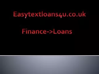 Ensure Easy Transfer of Cash with Text Loans