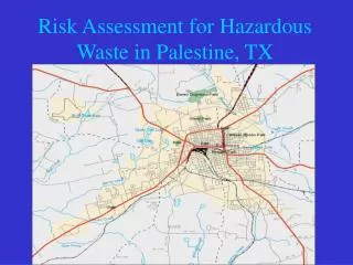 Risk Assessment for Hazardous Waste in Palestine, TX