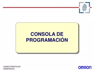 consola de programaci n