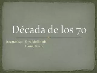 d cada de los 70