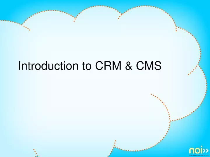 introduction to crm cms