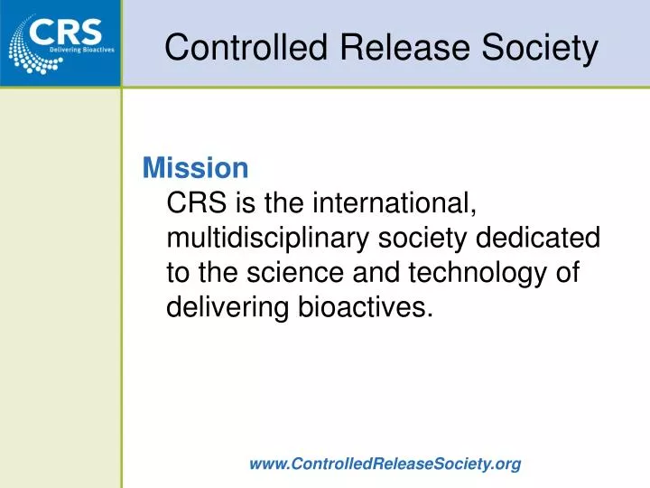 controlled release society