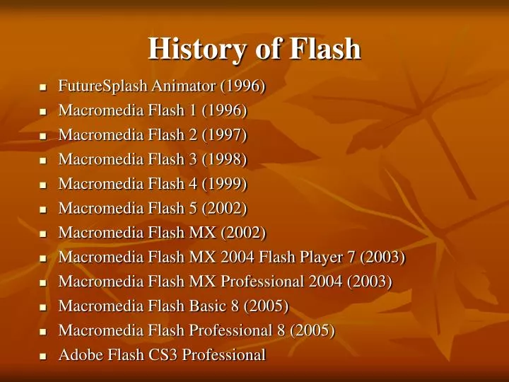 history of flash