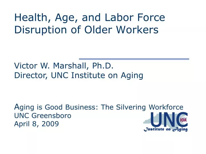 health age and labor force disruption of older workers