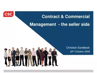 Contract &amp; Commercial Management - the seller side