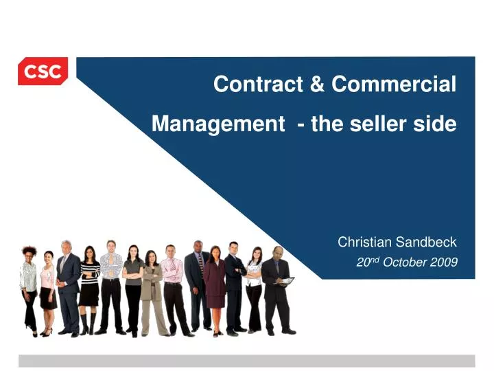 contract commercial management the seller side
