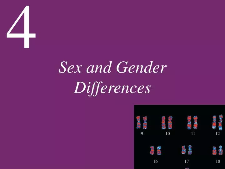 sex and gender differences