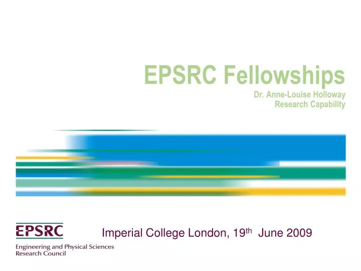 epsrc fellowships dr anne louise holloway research capability