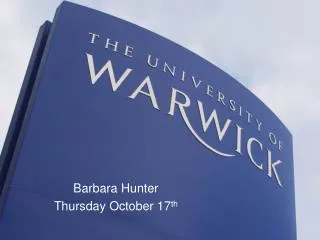 Barbara Hunter Wednesday November 2nd